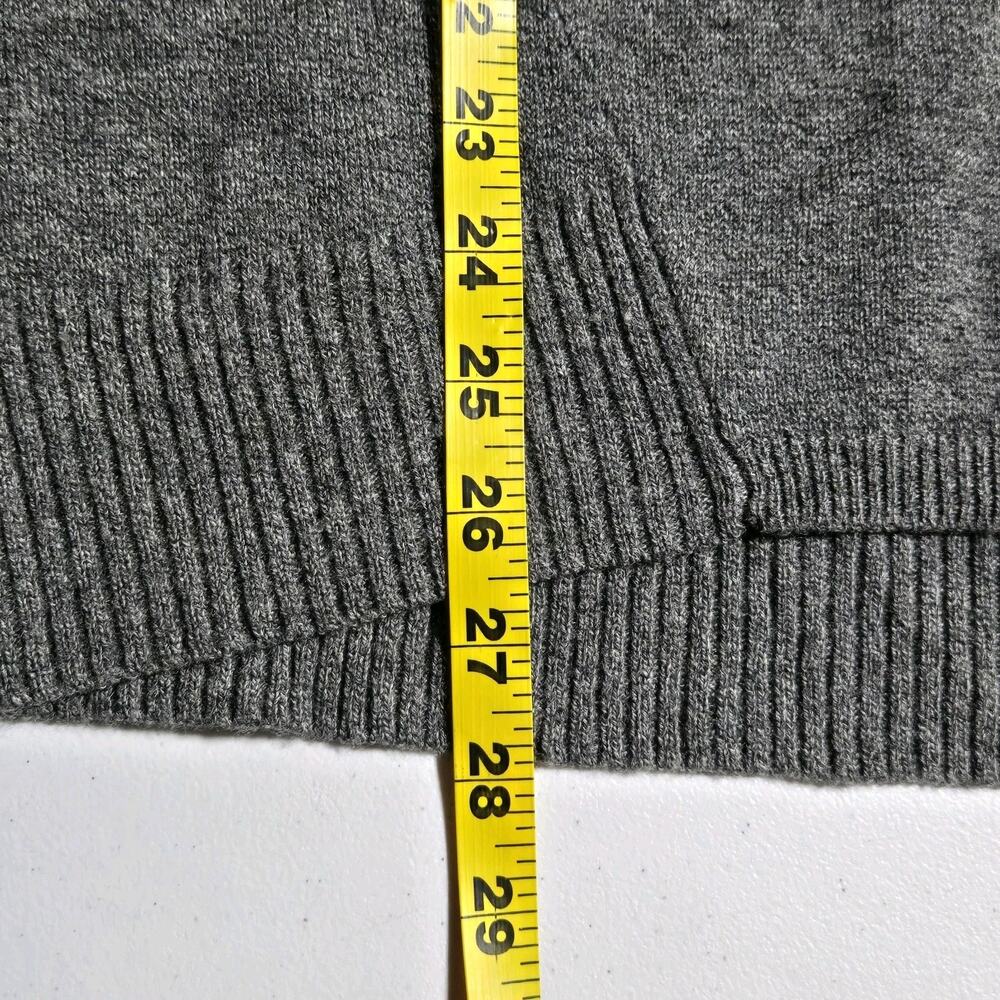Athleta Hooded Sweater 100% Merino X Fine Wool Gray Size Small - Picture 7 of 8